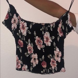 Off Shoulder Crop Top